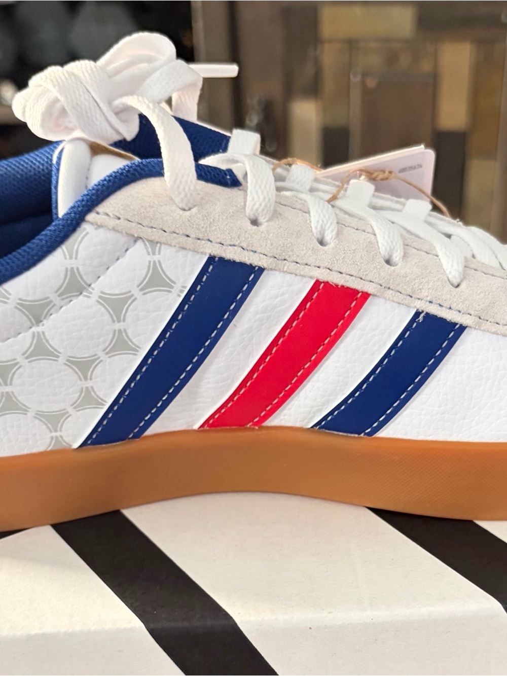 Adidas VL court 3.0 K white red and blue - Picture 5 of 7